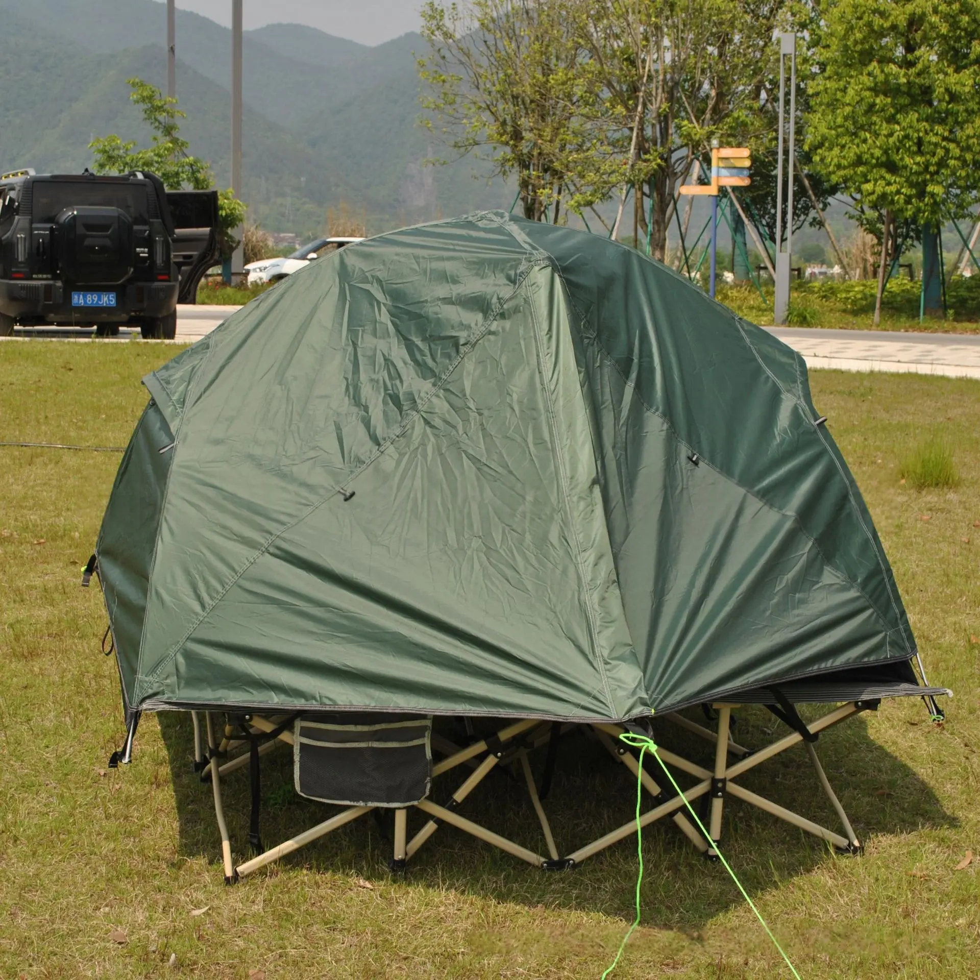 Folding Cot Tent Extension Outdoor Camping Lightweight