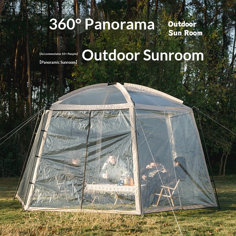 Outdoor Starry-Sky Sunroom Hexagonal Transparent Tent