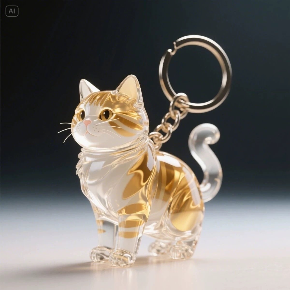 A Cat-themed Decorative Keychain