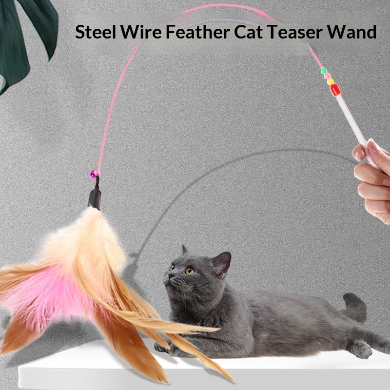 Self-entertaining Bite-resistant Cat Teaser Wand Toy