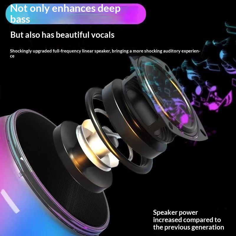 Colorful LED Bluetooth Speaker Outdoor Speaker 2