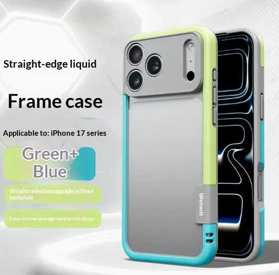 Thermal Silicone Contrasting Edge Frame Backless Drop Resistant Case