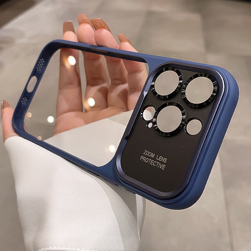 All-inclusive Large-view Window Phone Case With A Built-in Camera Shutter Button 7