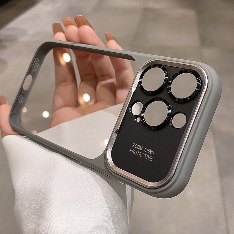 All-inclusive Large-view Window Phone Case With A Built-in Camera Shutter Button 8