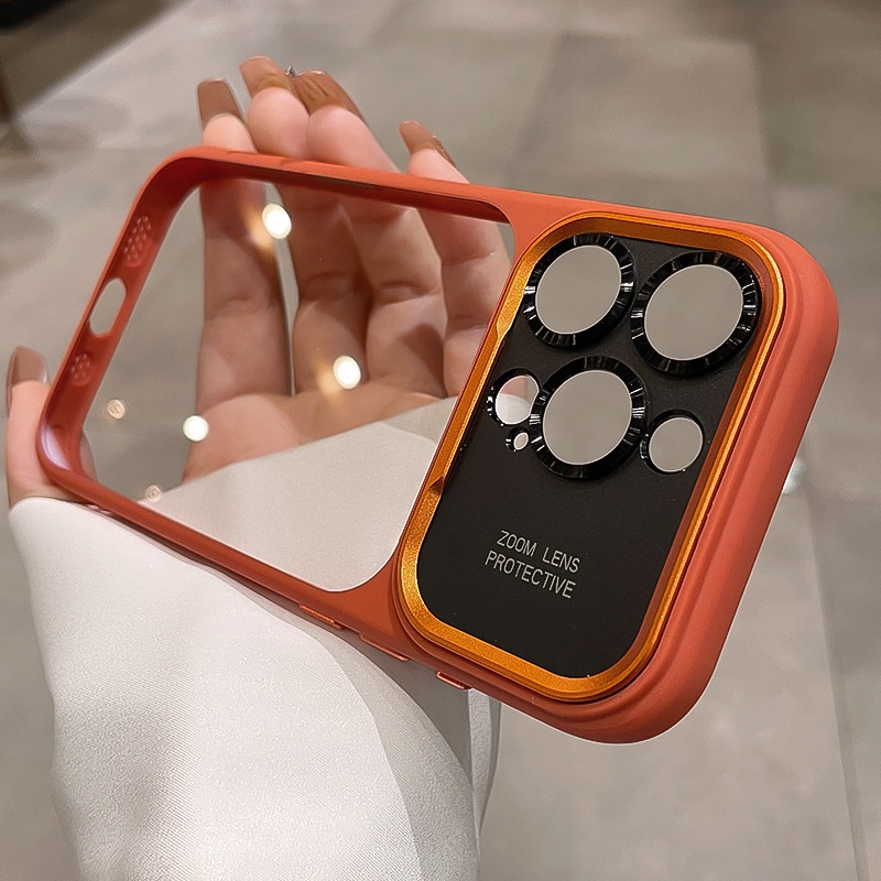 All-inclusive Large-view Window Phone Case With A Built-in Camera Shutter Button 9