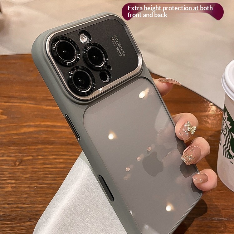 All-inclusive Large-view Window Phone Case With A Built-in Camera Shutter Button 3