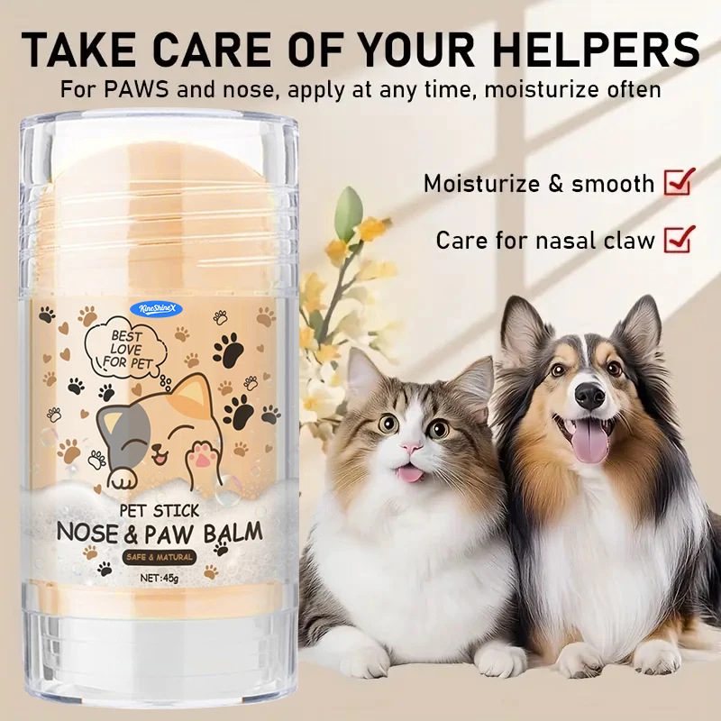 KineShineX Dog Nose And Paw Balm, Paw Protection Cream For Dogs And Cats, Moisturizing Pet Foot Balm