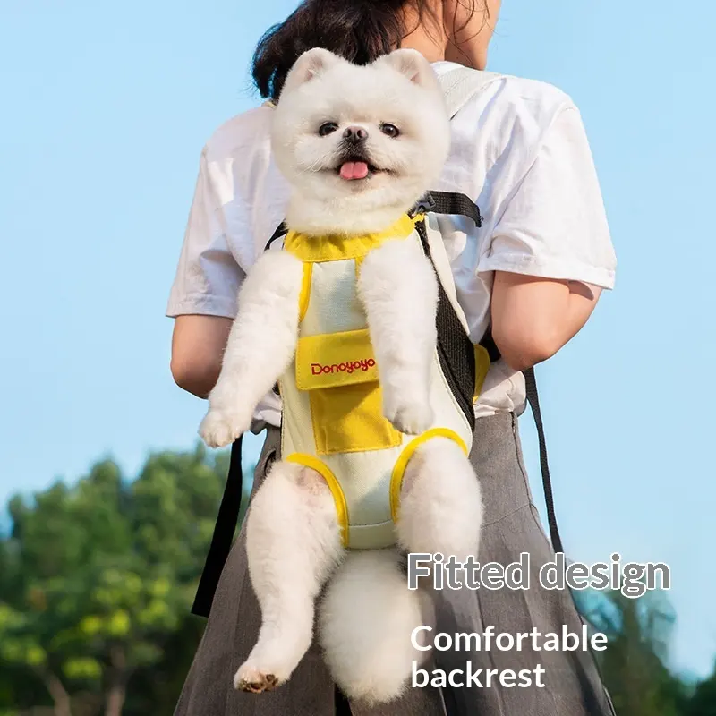 Portable Double-Shoulder Backpack for Pet Outings