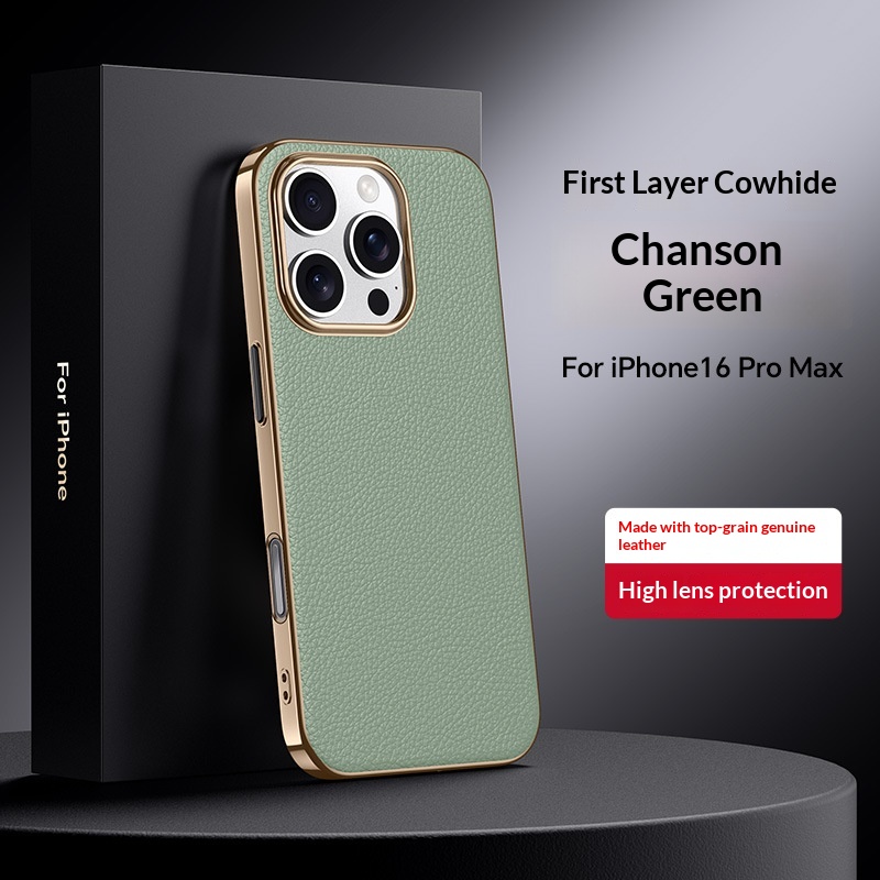 Versatile, High-end Metal-lens Leather Phone Case 3