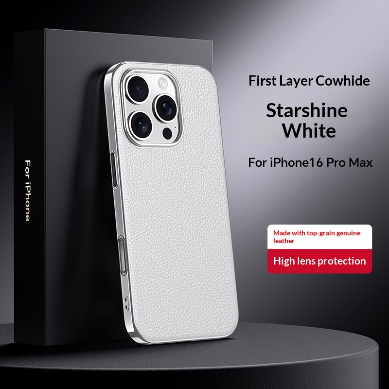 Versatile, High-end Metal-lens Leather Phone Case 10