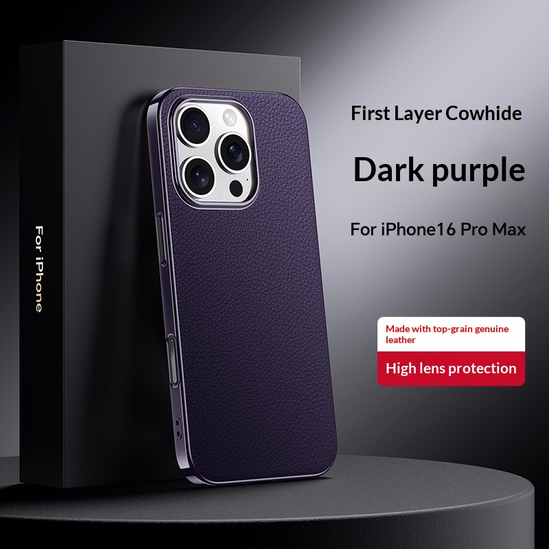 Versatile, High-end Metal-lens Leather Phone Case 7