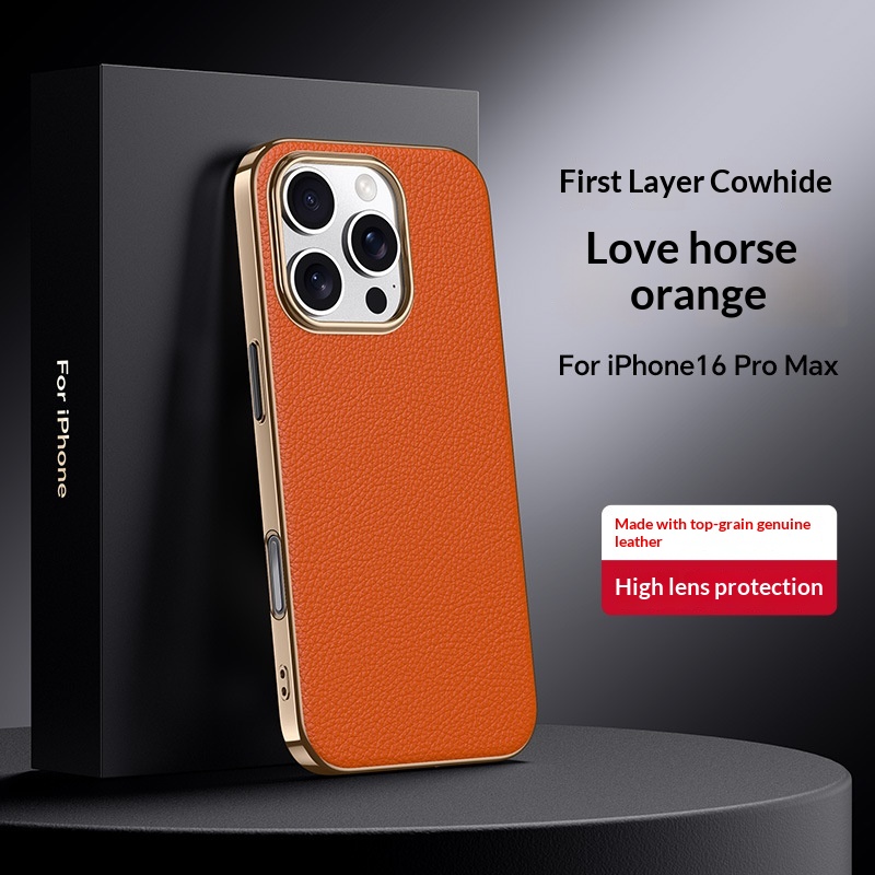 Versatile, High-end Metal-lens Leather Phone Case 9