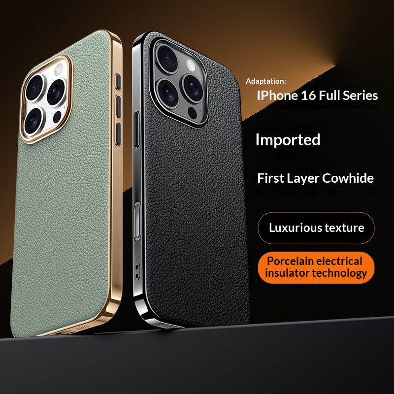 Versatile, High-end Metal-lens Leather Phone Case 8