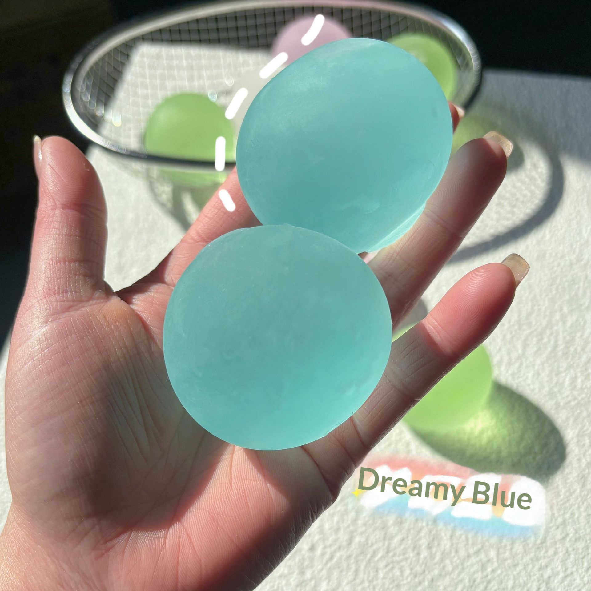 Viral T i k T o k Coconut Oil Translucent Malt Candy Toy Stress Relief Fidget