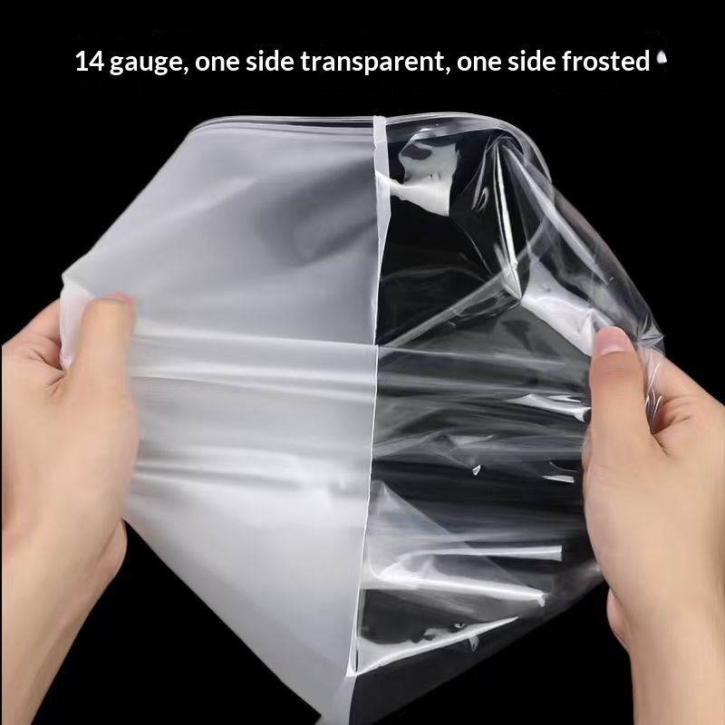 PE Transparent Matte Zip-lock Bag