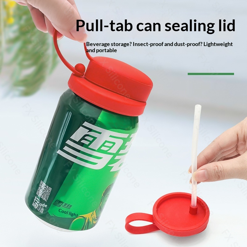 Cola Soda Silicone Lid Can Dust-proof Seal Cover