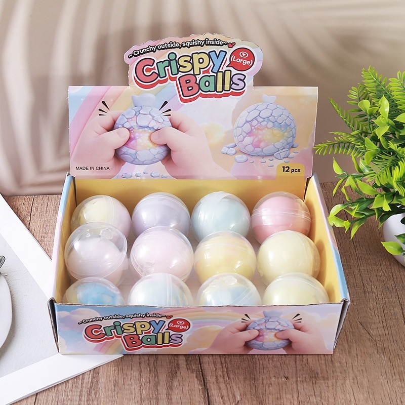 Dark Chocolate Crunchy Ball Stress-Relief Squeeze Toy