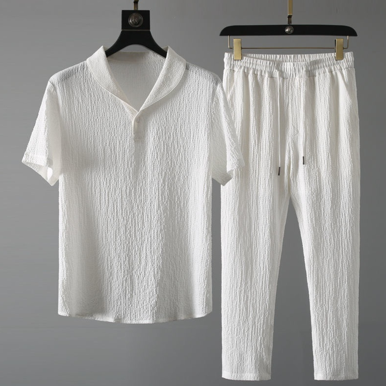 Mens New Trendy Summer Thin-set Suit