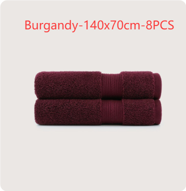 Serviette de bain unie en coton en gros – turquoise, 170 × 95 cm, 5 pièces