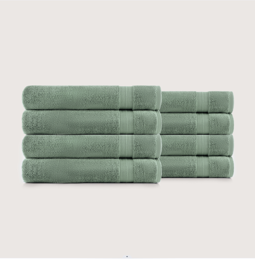 Serviette de bain unie en coton en gros – turquoise, 170 × 95 cm, 5 pièces