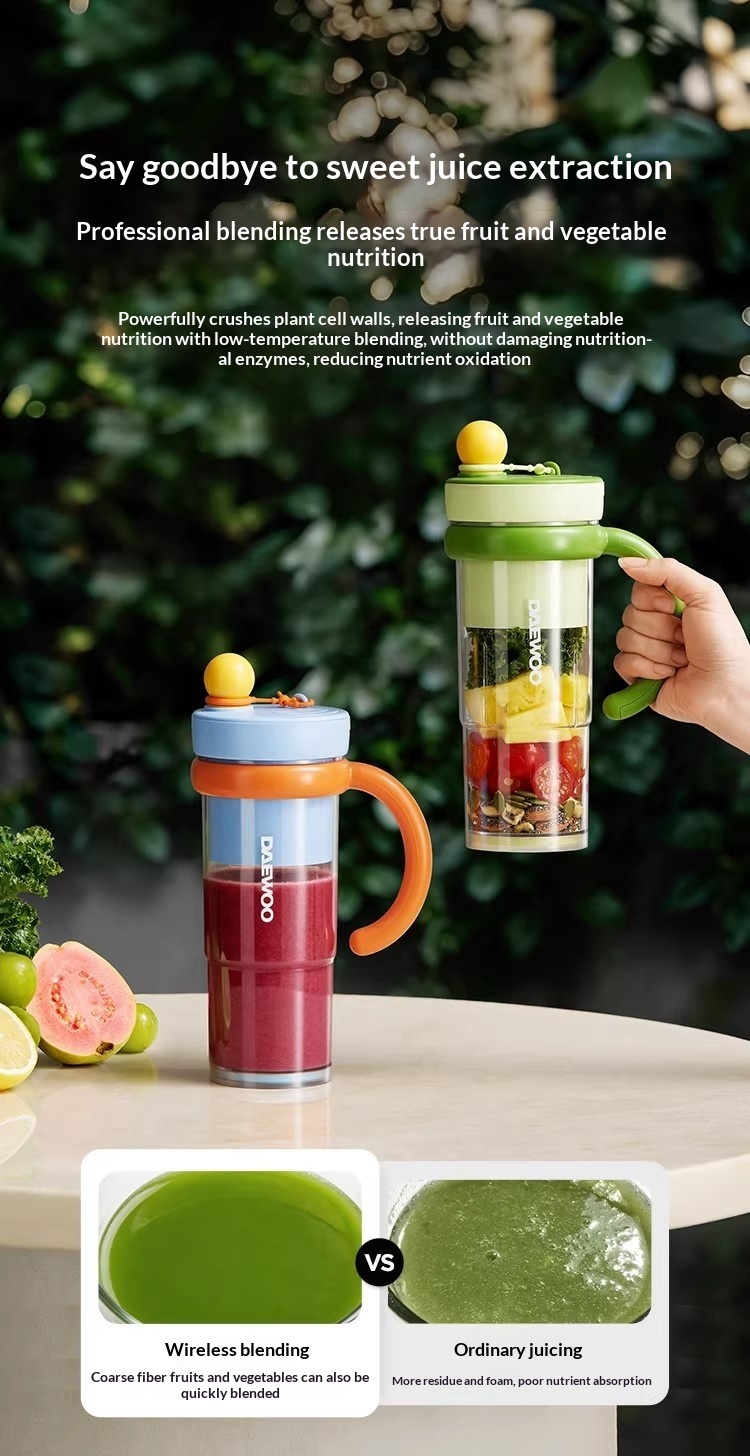 Mélangeur à grande vitesse sans fil, mini tasse de mélange portable compact – Image 2