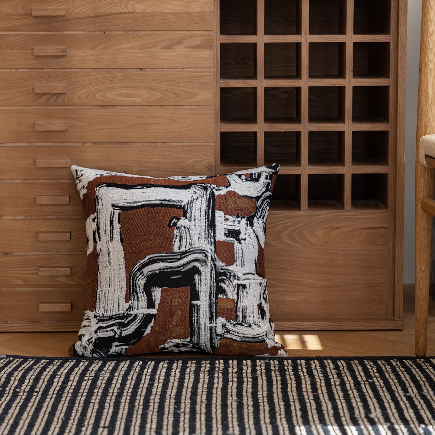 Sofa American-style Yarn-dyed Backrest Cover With Thickened Lumbar Pillow Cushion — foto 6