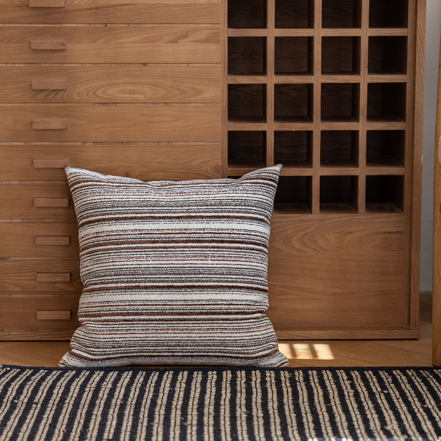 Sofa American-style Yarn-dyed Backrest Cover With Thickened Lumbar Pillow Cushion — foto 3