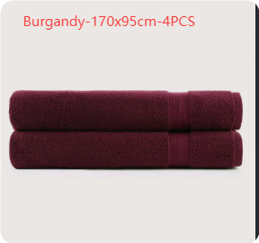 Serviette de bain unie en coton en gros – turquoise, 95 × 170, 10 pièces