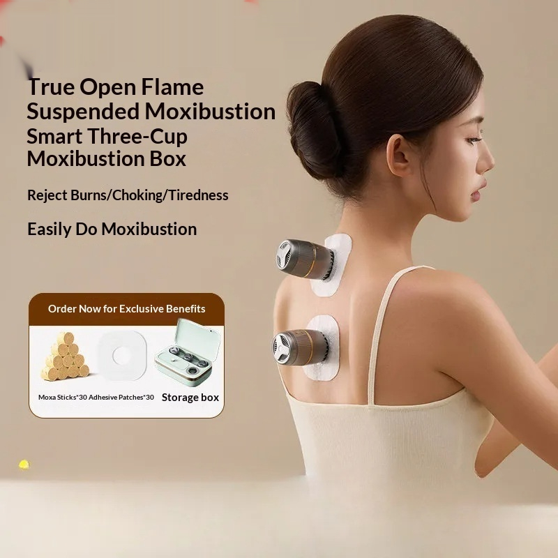 Appearance: Three Moxibustion Cups, Specifications: Trial Not Supported - Household Portable Open-flame Moxibustion Cup