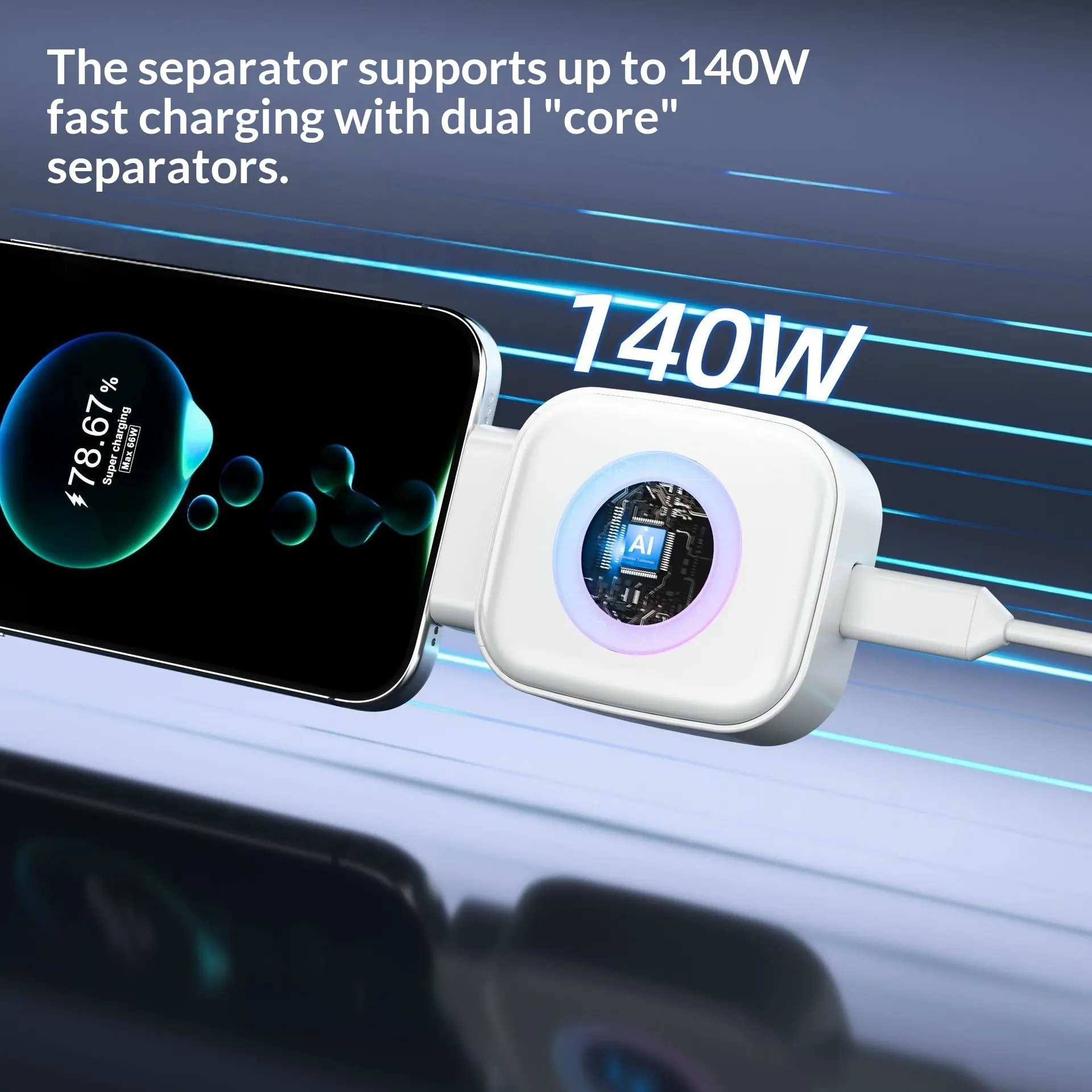 Smart Splitter Fast Charging Automatic Power-offSafe