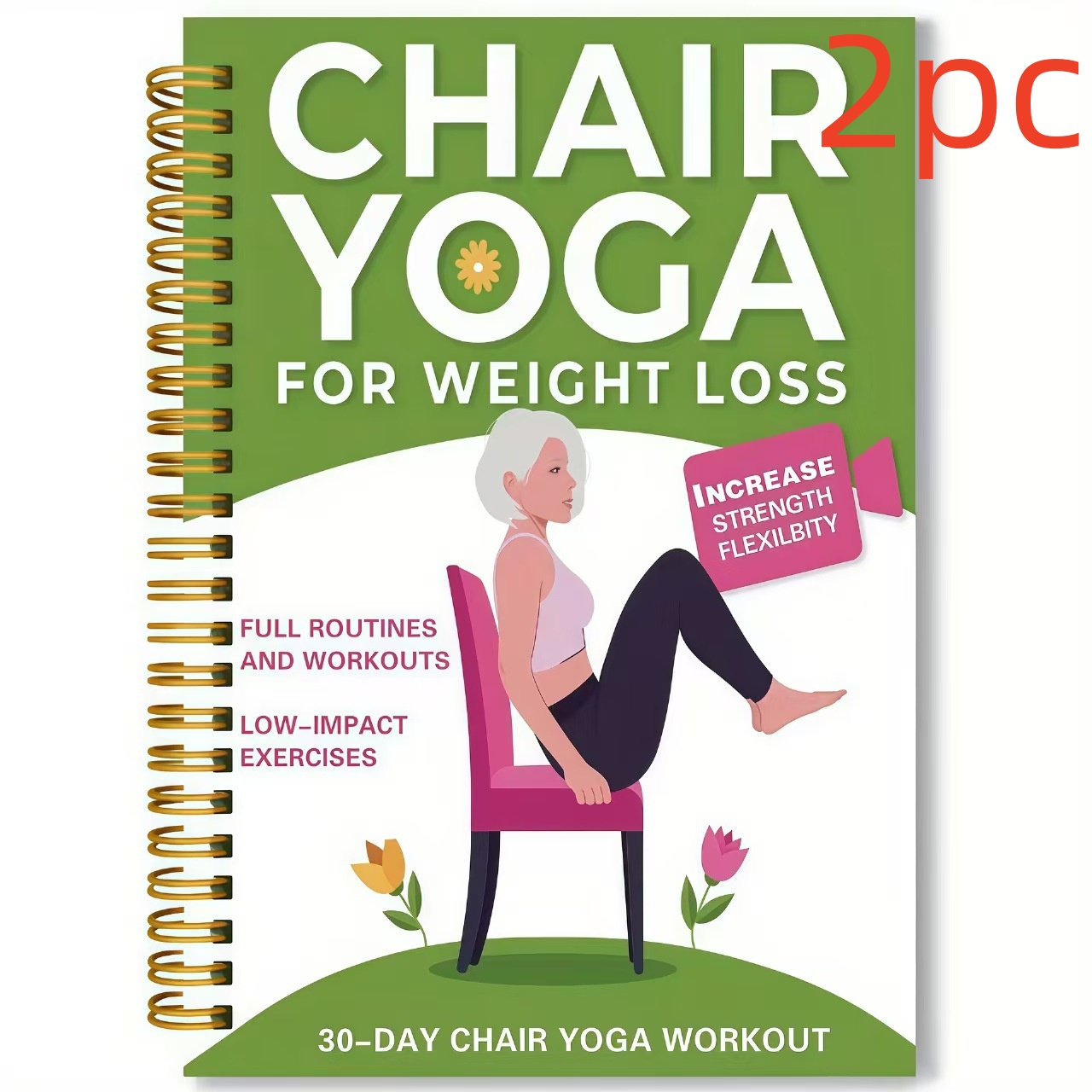 Yoga Training Guide Planner Notebook Coil-Bound Journal