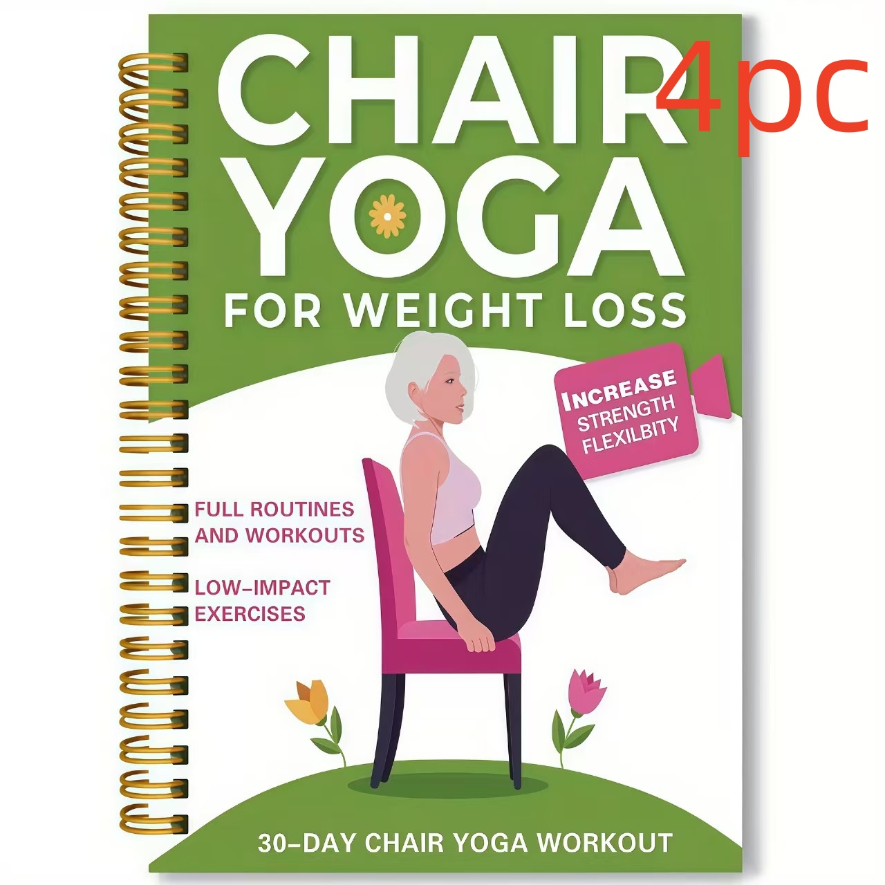 Yoga Training Guide Planner Notebook Coil-Bound Journal