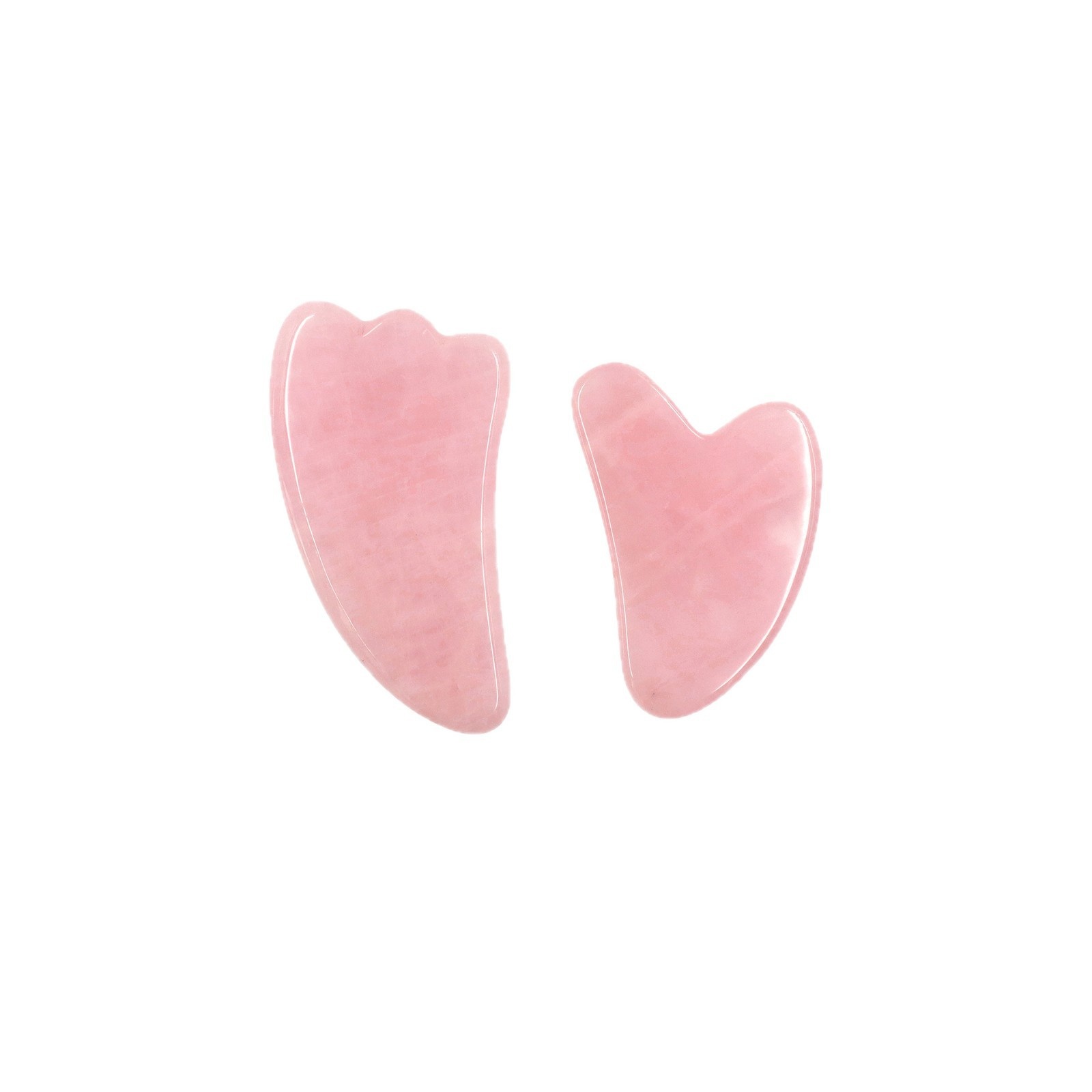 Jade And Rose Quartz Facial And Back Gua Sha Massager