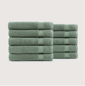 Serviette de bain unie en coton en gros – turquoise, 170 × 95 cm, 5 pièces