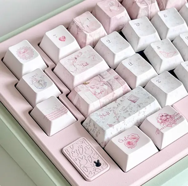 Rose Old Story Keyboard Keycaps Original Factory-made