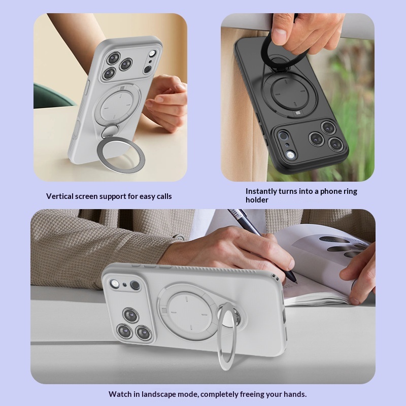 Magnetic Skin Feel Bracket Drop Proof Phone Case 6