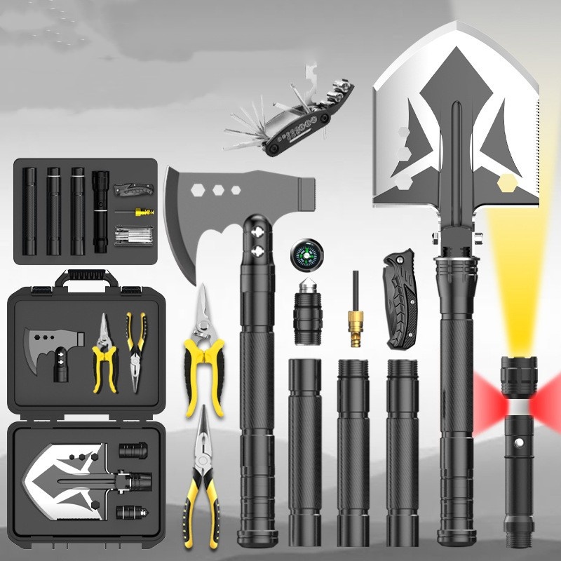 Multifunctional Camping Tactical Folding Shovel For Outdoor Use