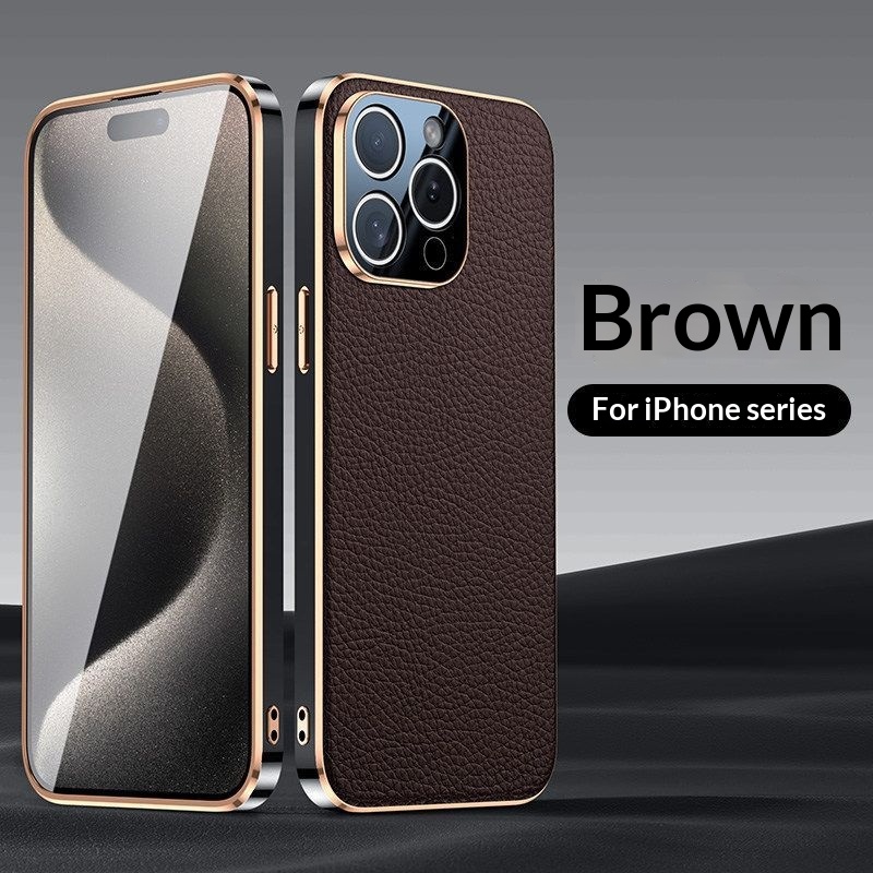 New High End Genuine Leather Phone Case Full Body Drop Proof Design 3