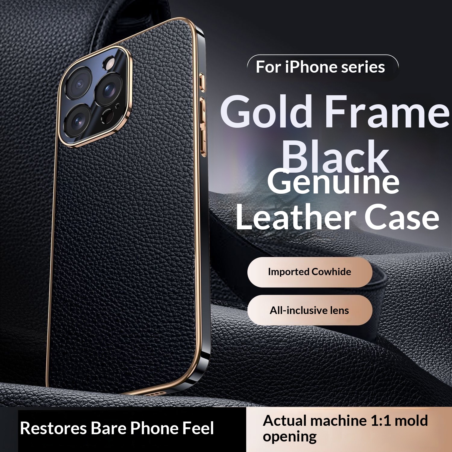 New High End Genuine Leather Phone Case Full Body Drop Proof Design 7