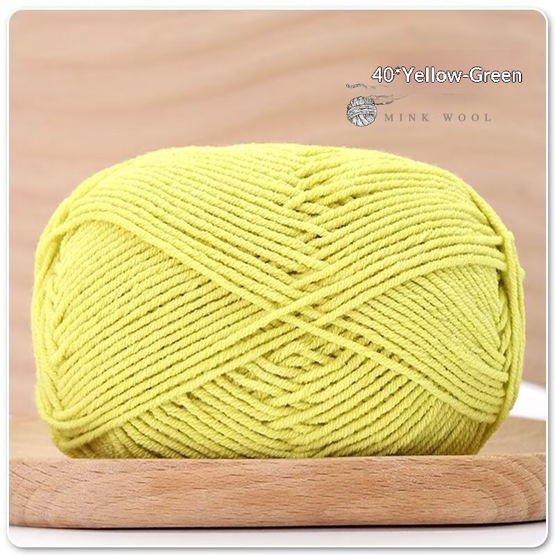 4-ply Combed Milk Cotton Yarn Ball For Dolls Blankets And Hair Clips Suitable For Crochet