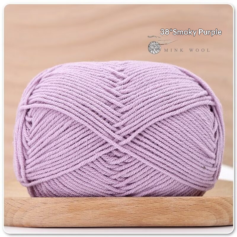 4-ply Combed Milk Cotton Yarn Ball For Dolls Blankets And Hair Clips Suitable For Crochet
