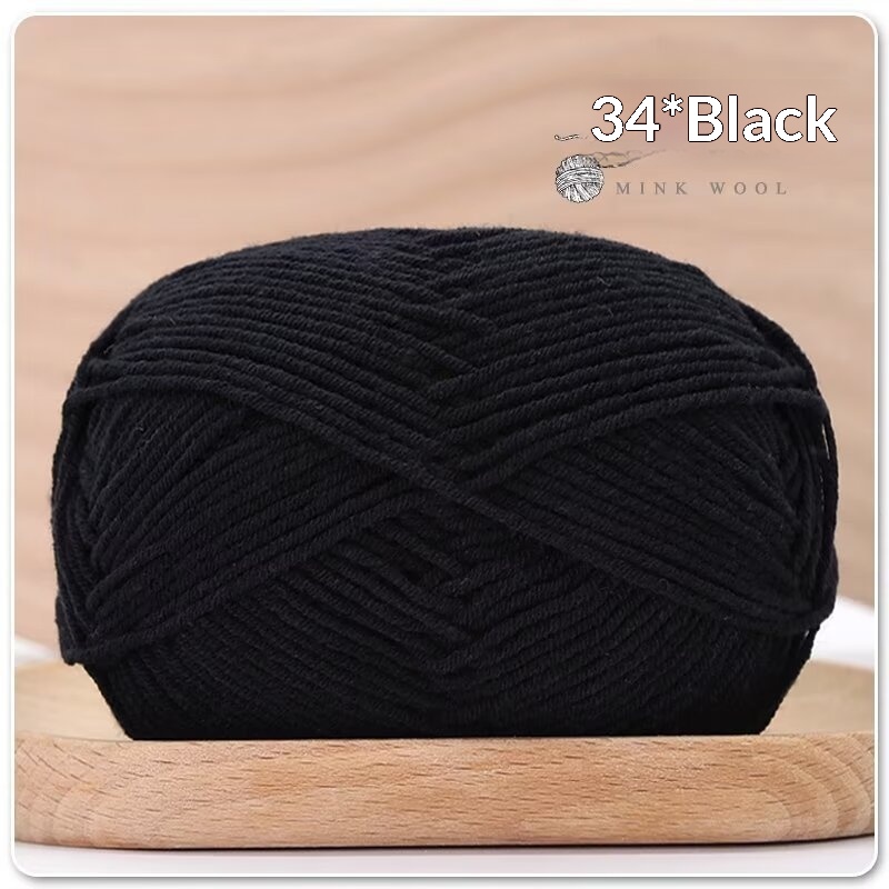 4-ply Combed Milk Cotton Yarn Ball For Dolls Blankets And Hair Clips Suitable For Crochet