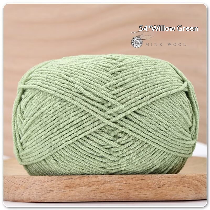 4-ply Combed Milk Cotton Yarn Ball For Dolls Blankets And Hair Clips Suitable For Crochet