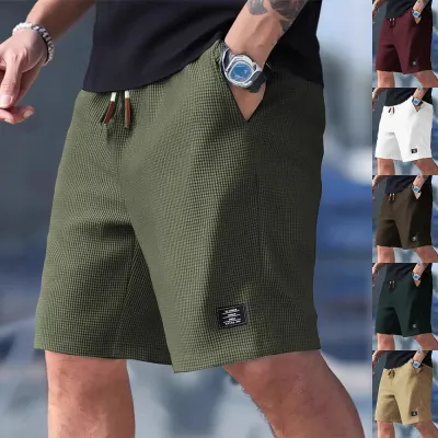 Men's Casual Sports Shorts Summer Loose Drawstring Pocket Pants