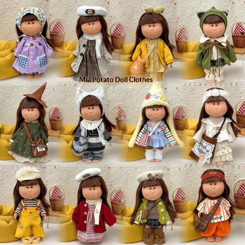 Potato Doll Clothes, A Complete Plush Dress Set