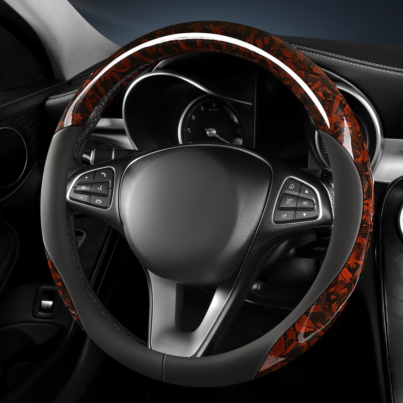 Universal Forged Carbon Fiber Car Steering Wheel Cover 21 5ded3f98 62dd 4987 8dd5 e2cdff2cb4e3