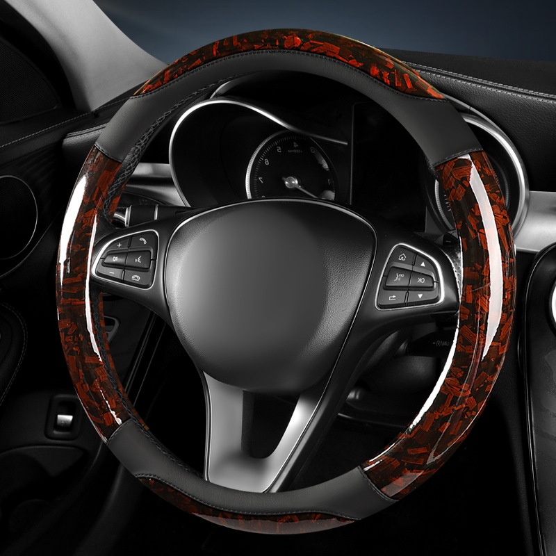Universal Forged Carbon Fiber Car Steering Wheel Cover