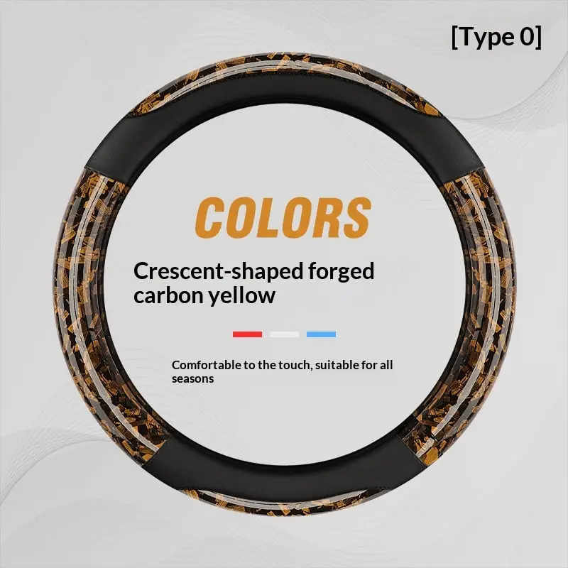 Universal Forged Carbon Fiber Car Steering Wheel Cover