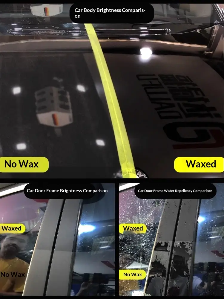 White And Black Car Invisible Protective Film Maintenance Wax