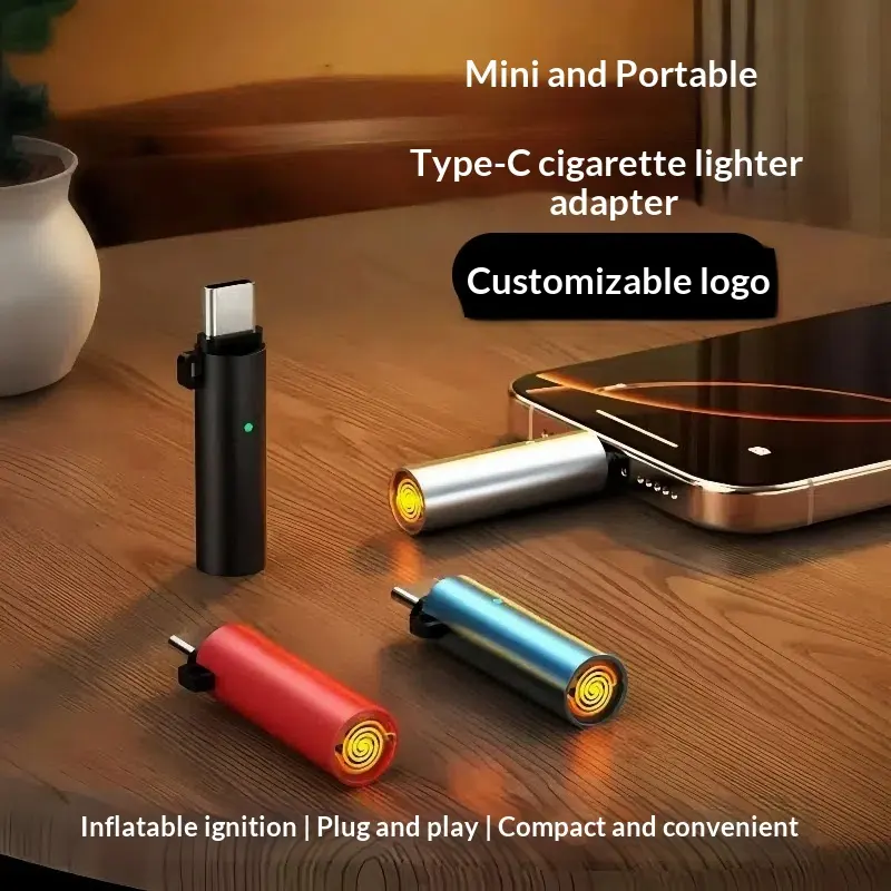 Mini Portable Type-C Car Cigarette Lighter
